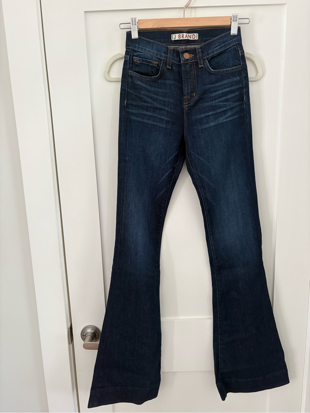 J Brand Monaco Flare Jeans dark denim – Size 24 Like New